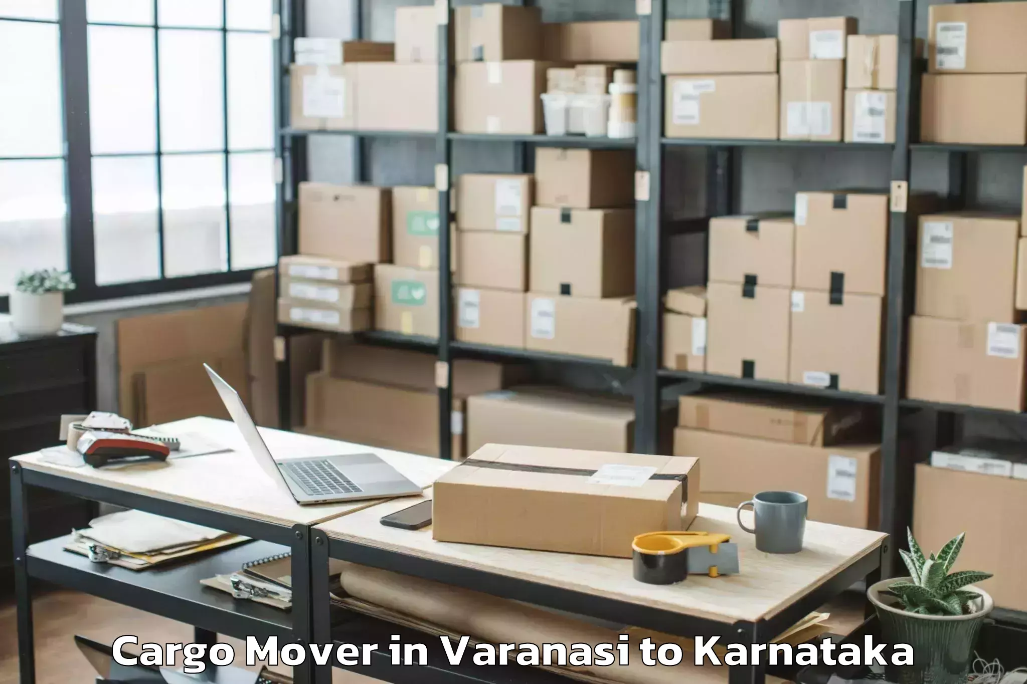 Easy Varanasi to Holalkere Rural Cargo Mover Booking